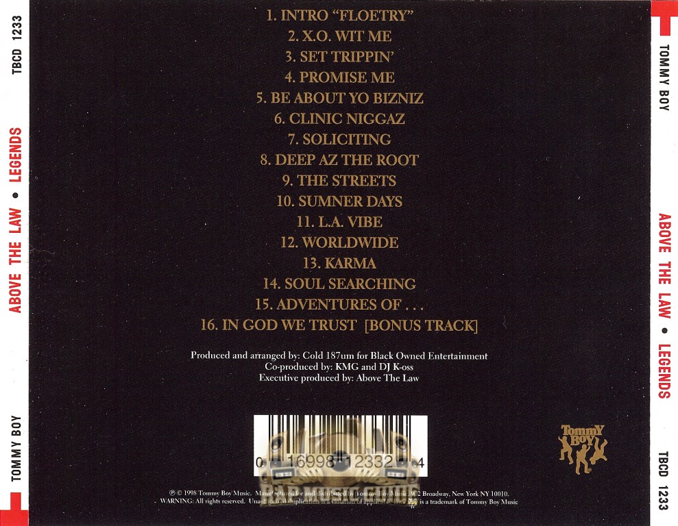 (CD)Legends／Above the Law Above The Law - Legends (Album) - YouTube